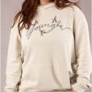 YOUNGLA HOODIE CREAM/BEIGE WOMENS SIZE X-LARGE